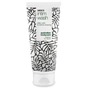 Intimsæbe mænd  -  Skånsom pleje til daglig intimhygiejne â Effektiv intimsæbe til mænd. Hjælper mod irritation og ubehag i skridtet. Naturlige ingredienser for en sund og velplejet hud. - 200 ml / 1 stk. - Australian Bodycare