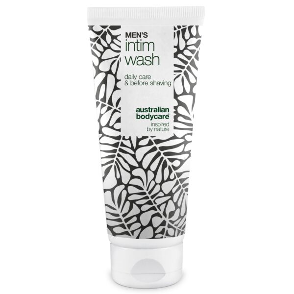 Intimsæbe mænd  -  Skånsom pleje til daglig intimhygiejne â Effektiv intimsæbe til mænd. Hjælper mod irritation og ubehag i skridtet. Naturlige ingredienser for en sund og velplejet hud. - 200 ml / 1 stk. - Australian Bodycare