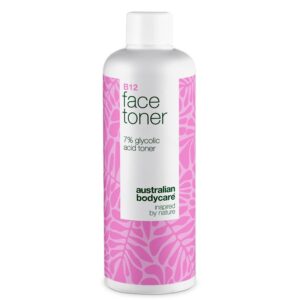 Ansigtstoner med B12 og 7% Glycolic Acid for jævn hudtone â Eksfolierende toner med B12 og 7% Glycolic Acid  -  fjerner døde hudceller, giver ny glød og fremmer en jævn hudtone. - 1 stk. - Australian Bodycare