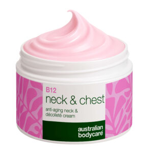 B12 Creme til Hals og Bryst  -  Reducer rynker og slap hud â B12 Hals- og Dekolletécreme fugter, opstrammer og mindsker rynker. For en glat og ungdommelig hud. - 1 stk. - Australian Bodycare