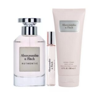 Abercrombie & Fitch - Authentic Woman Sæt - 100 ml Edp - 15 ml Edp - Body Lotion - abercrombie & fitch
