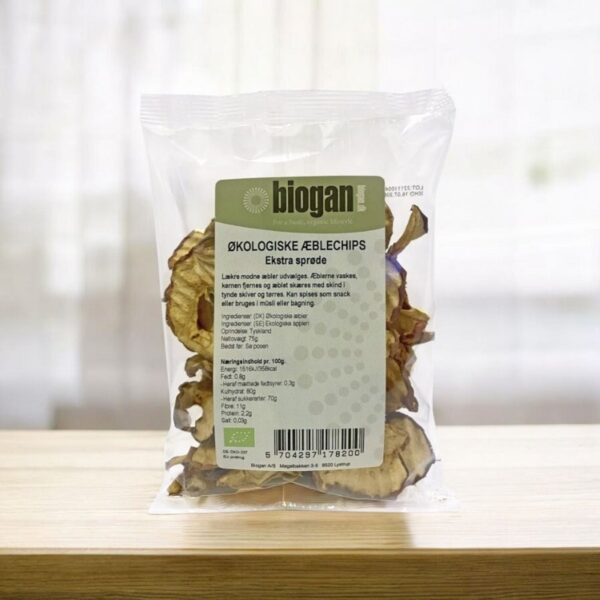 biogan - Økologiske æblechips - biogan