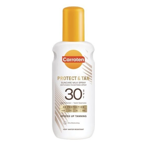 Carroten - Protect & Tan Tanning Milk Spray SPF30 - 200 ml - carroten