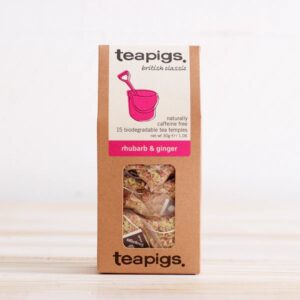 teapigs - rhubarb & ginger tea - british classic - teapigs