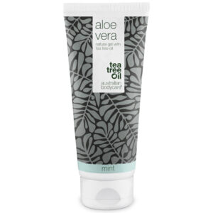 200 ml Aloe Vera Gel med Mint â Kølende og fugtgivende gel med menthol til tør, solskoldet og irriteret hud - Australian Bodycare