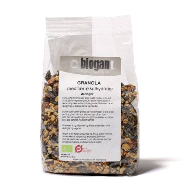 biogan - Økologisk granola - færre kulhydrater - biogan