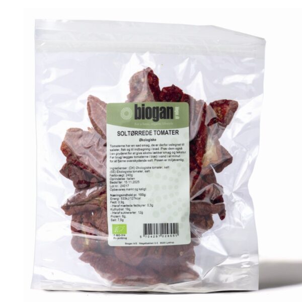 biogan - Økologiske semi soltørrede tomater - biogan