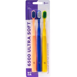WOOM - 6500 Ultra Soft Tandbørster - 3-pak - WOOM