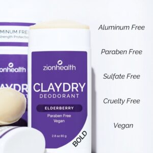 zionhealth - Bio Claydry deodorant - Elderberry - Zionhealth