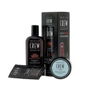 American Crew - Kit Fiber Wax & Daily Cleansing Shampoo - american crew