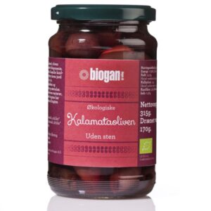 biogan - Økologiske kalamata oliven - uden sten - biogan