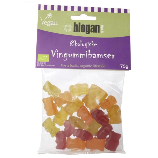 biogan - Økologiske vingummibamser - vegan - biogan