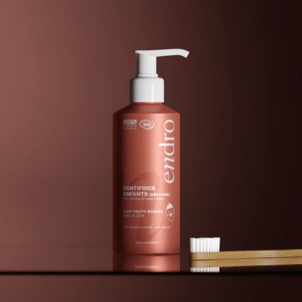 endro cosmètiques - Bio Børnetandpasta - frugtsmag - endro Cosmétiques