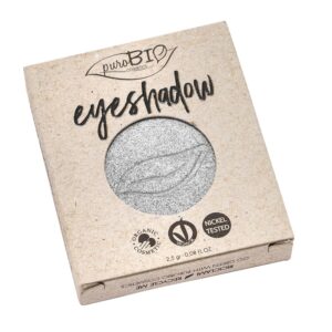 puroBIO Cosmetics - Compact Eyeshadow Silver 023 - Refill - puroBIO Cosmetics