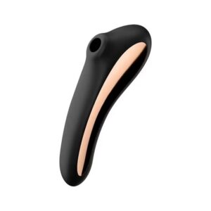Satisfyer - Dual Kiss Air Pulse Vibrator Black & Gold - satisfyer