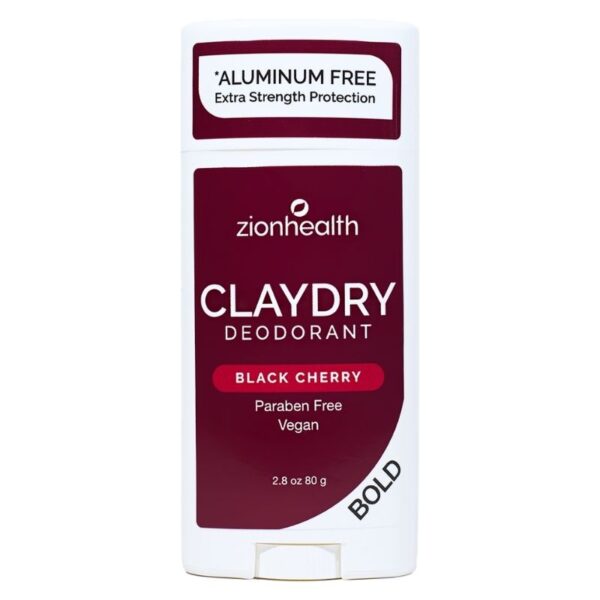 zionhealth - Bio Claydry deodorant - Black Cherry - Zionhealth
