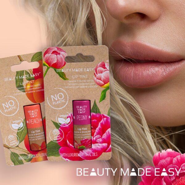 Beauty Made Easy® - Lip balm tint - Peony - BEAUTY MADE EASY®