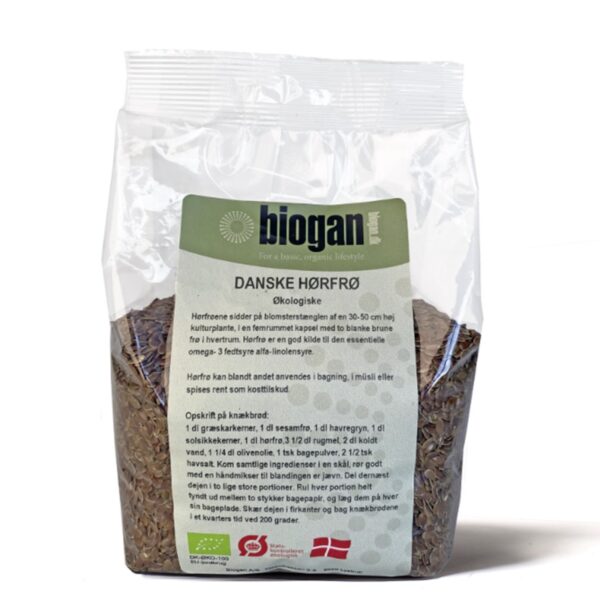 biogan - Økologiske danske hørfrø 1kg - biogan