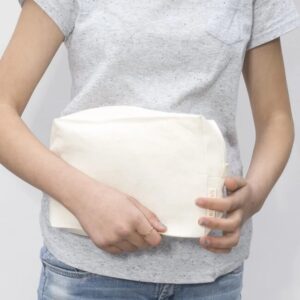 RESTPARTI - BOWEEVIL Kosmetikpung i økologisk bomuld - str. L -