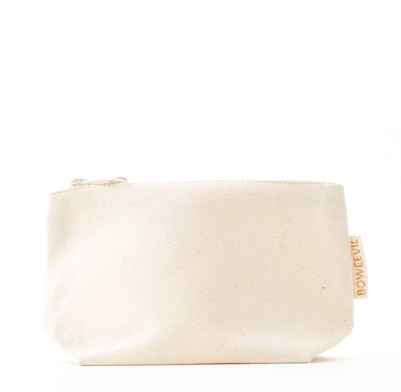 RESTPARTI - BOWEEVIL Kosmetikpung i økologisk bomuld - str. S -