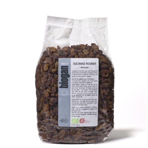 biogan - Økologiske sultanas rosiner - biogan