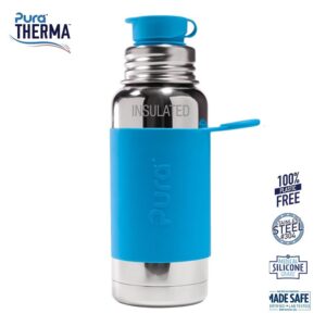 Pura® - Therma Sportsflaske Big Mouth® aqua 475ml - pura®