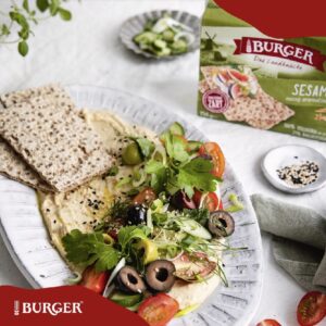 biogan - Burger - Økologisk knækbrød - sesam - biogan