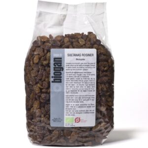 biogan - Økologiske sultanas rosiner 1kg - biogan