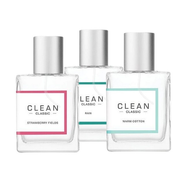 CLEAN - Perfume Trio XMAS Warm Cotton, Rain & Strawberry Fields - 3 x 30 ml - clean