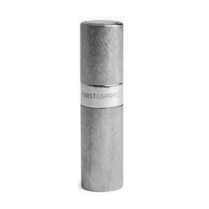 Twist & Spritz - Perfume Refill Spray Brushed Gunmetal Silver - 8 ml - twist & spritz