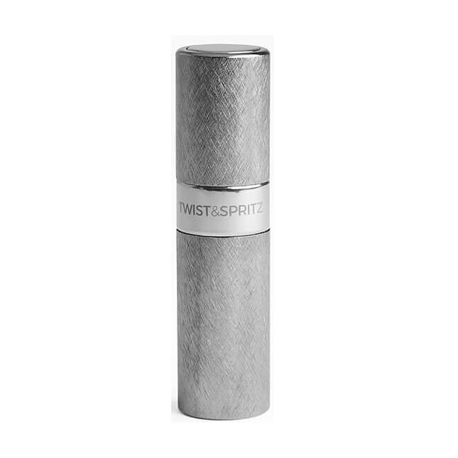 Twist & Spritz - Perfume Refill Spray Brushed Gunmetal Silver - 8 ml - twist & spritz