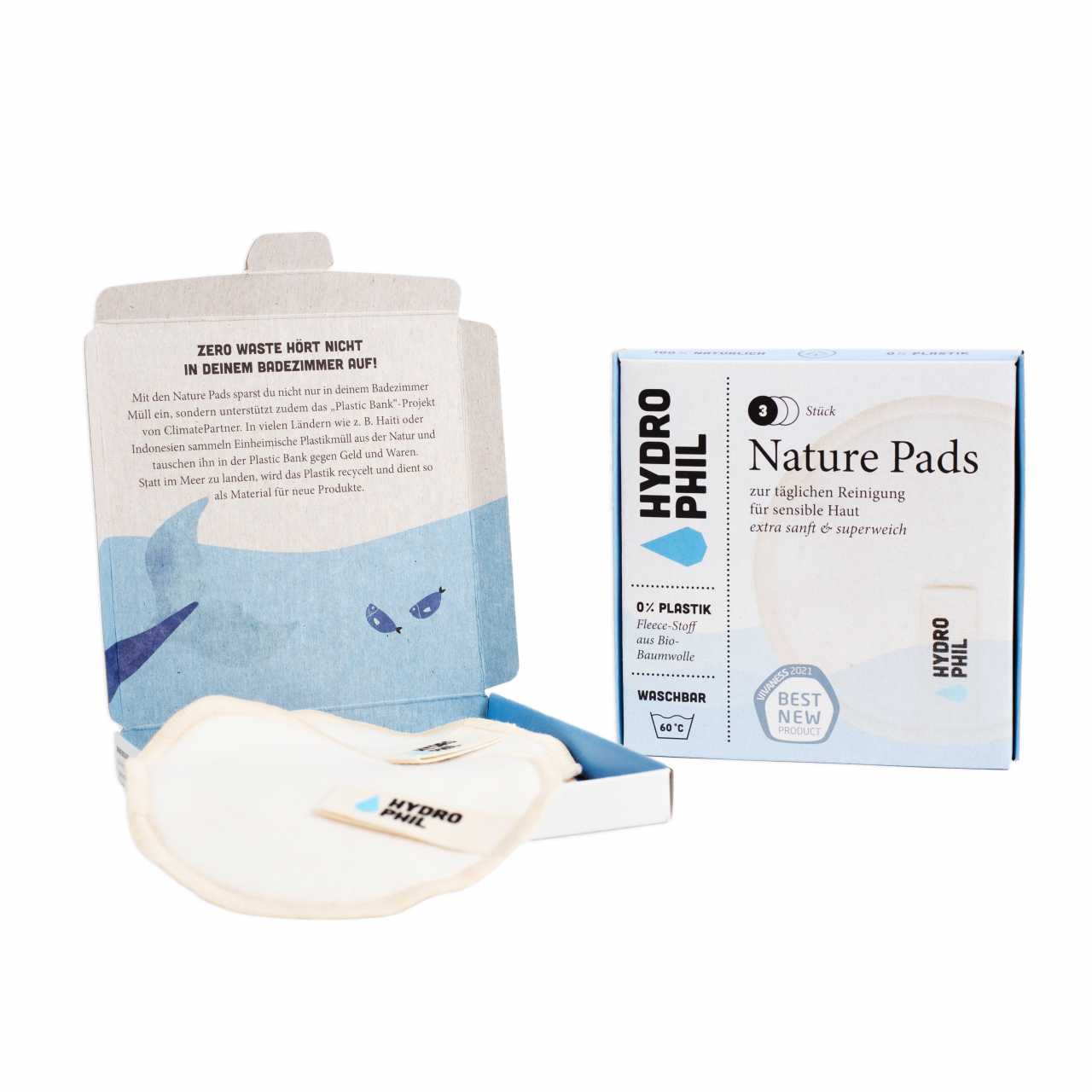 UDGÅR - HYDROPHIL - Økologiske fleece stof rondeller - genanvendelige - HYDROPHIL