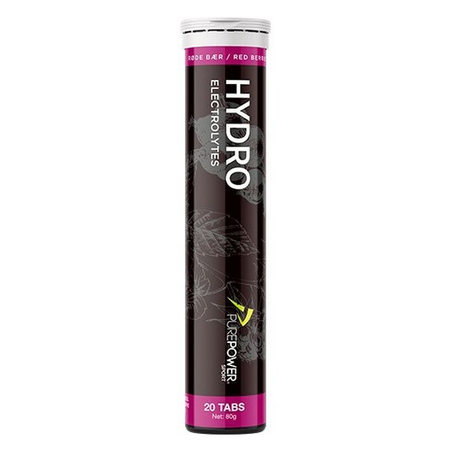 Pure Power - Hydro Elektrolytter Røde Bær 20 Tabs - pure power