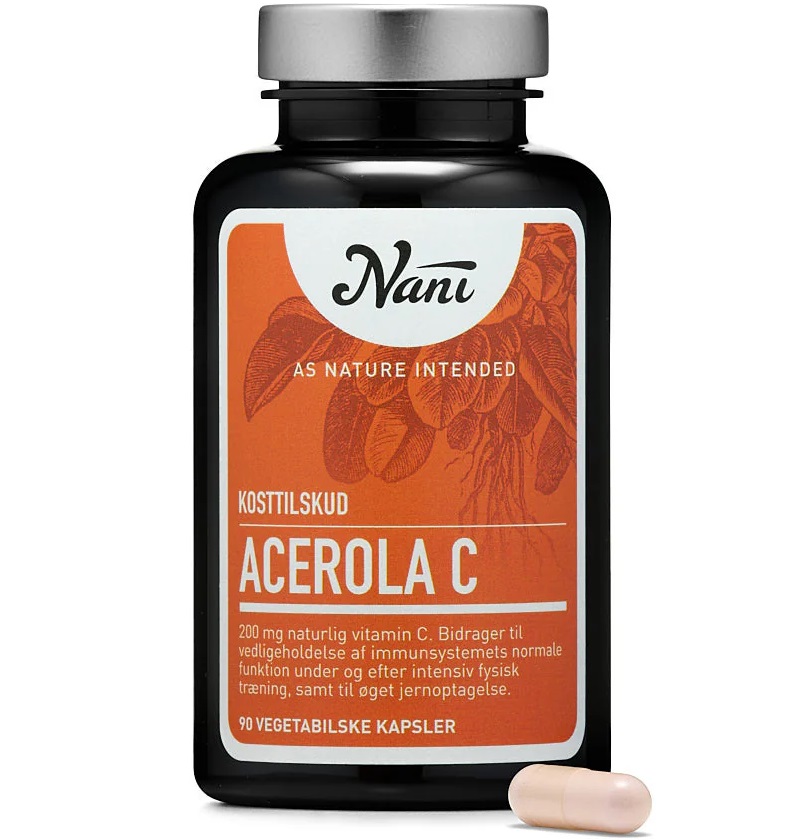 Nani - Acerola C - 90 vegetabilske kapsler - Nani