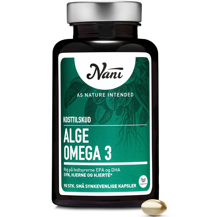 Nani - Alge Omega 3 - 90 stk. kapsler - Nani
