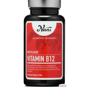 Nani - Vitamin B12 - 90 Vegetabilske Sugetabletter - Nani