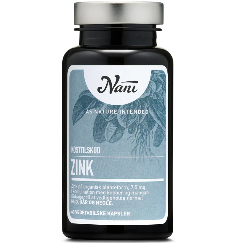 Nani - Zink - 60 Vegetabilske kapsler - Nani