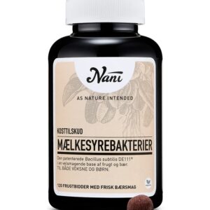 Nani - Mælkesyrebakterier - 120 stk. Frugtbidder - Nani