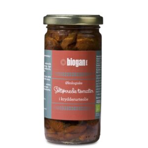 biogan - Økologisk soltørrede tomater i krydderurteolie - biogan