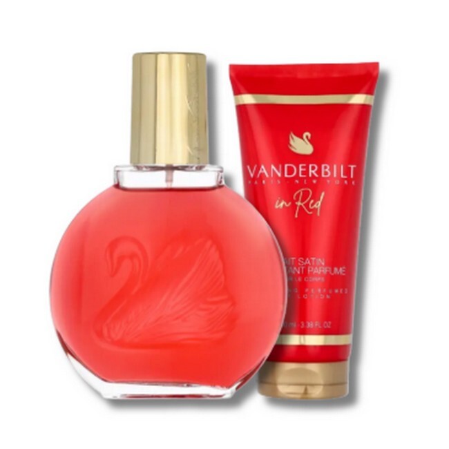 Gloria Vanderbilt - In Red Gaveæske - 100 ml Edp + Body Lotion - gloria vanderbilt