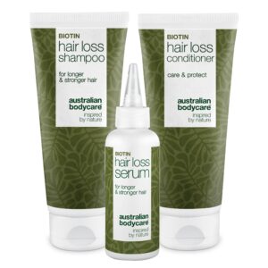 Hårtabspakke med Biotin og Capilia Longa â 3 produkter til tyndt hår, fint hår og ved hårtab - Australian Bodycare