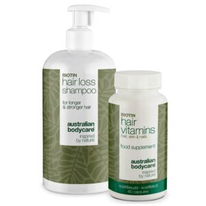 Shampoo og hårvitaminer til håret â Produkter til at vedligeholde et normalt hår - Australian Bodycare