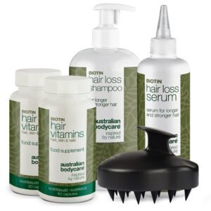 Komplet hårtabspakke med XL produkter â 5 produkter til daglig pleje ved hårtab, fint og tyndt hår - Australian Bodycare