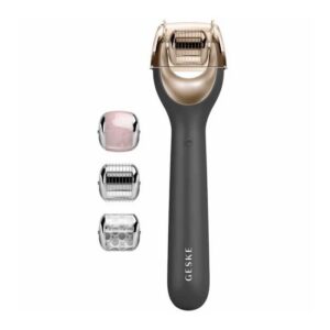 Geske - MicroNeedle Face Roller 9in1 Gray & Gold - geske