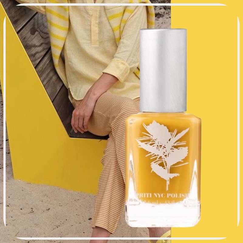 PRITI NYC - N°461 Mustard Cushion - Spring | Summer Collection 2026 - PRITI NYC