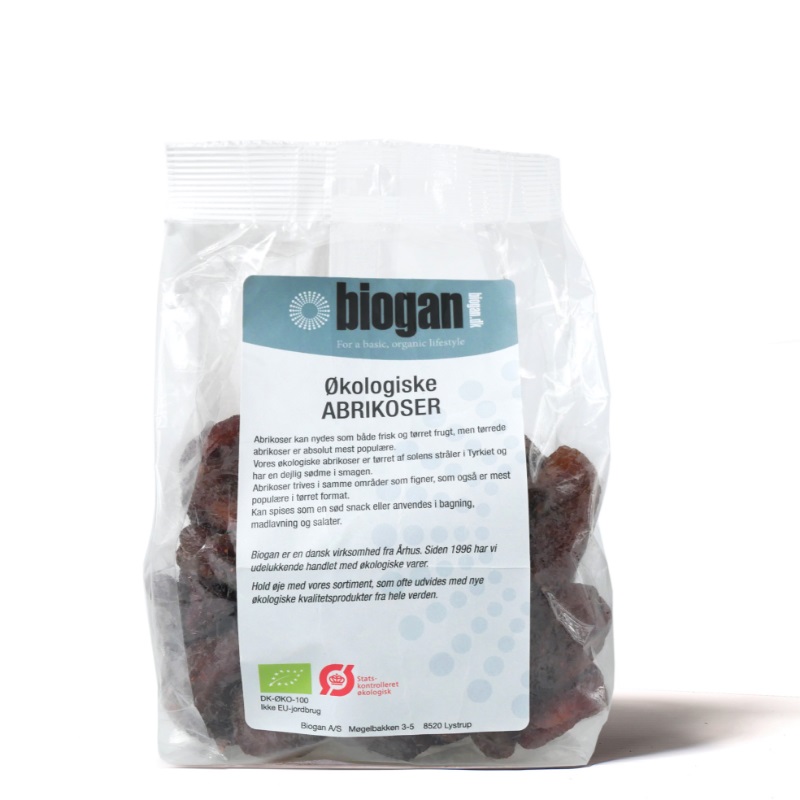 biogan - Økologisk abrikoser 400g - biogan