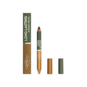 puroBIO Cosmetics - Long Lasting eyeduo pencil satin gold  & satin moss 102 - puroBIO Cosmetics