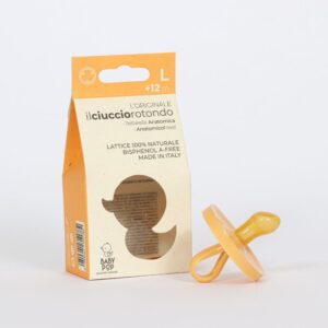 BABY POP - Anatomisk naturgummisut - +12m - gul - BABY POP