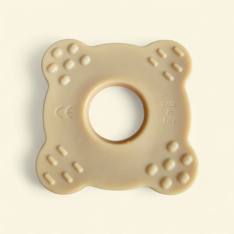 BABY POP - Baby bidering i naturgummi - gul - BABY POP