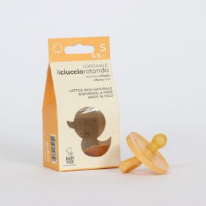 BABY POP - Rund naturgummisut - 0-6m - gul - BABY POP